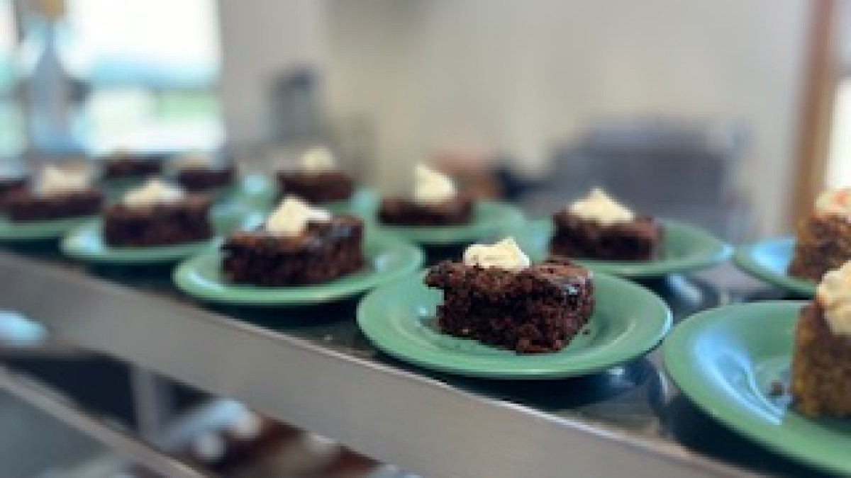 a plate of food on a counter